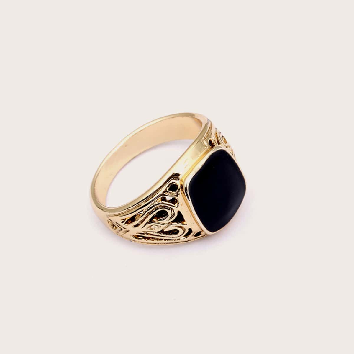 Image of 1pc Men Geometric Design Ring