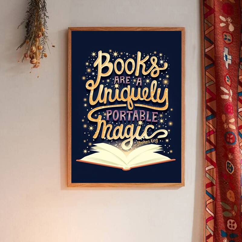 

Slogan Graphic Wall Print Without Frame