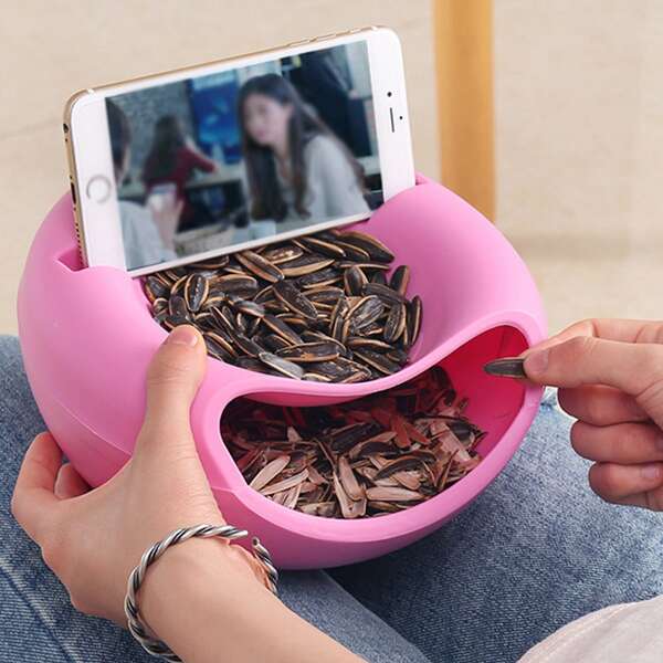

1pc Multifunction Snack Storage Box, Multicolor