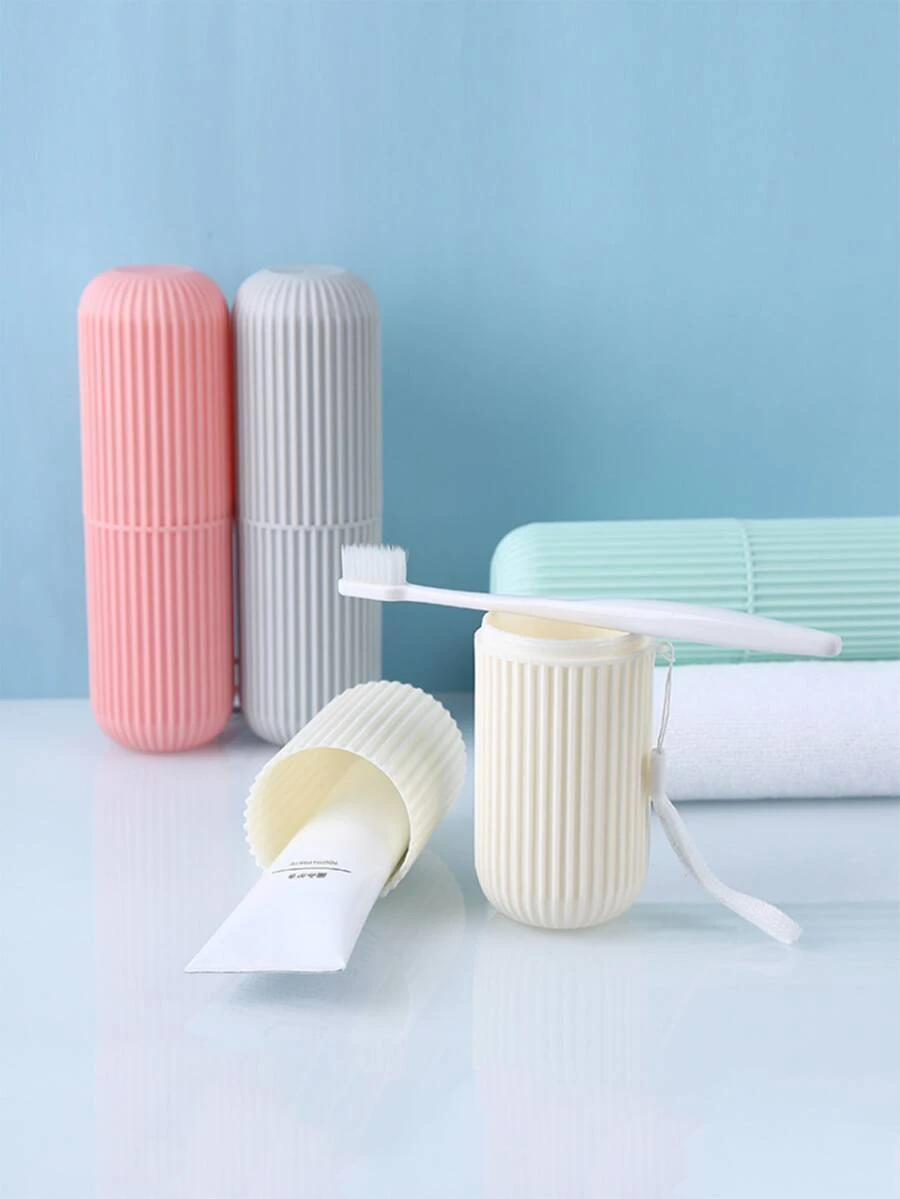1 pieza taza de cepillo de dientes de viaje - Multicolor - Ver 1