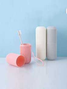 1 pieza taza de cepillo de dientes de viaje - Multicolor - Ver 2