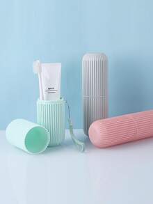 1 pieza taza de cepillo de dientes de viaje - Multicolor - Ver 5