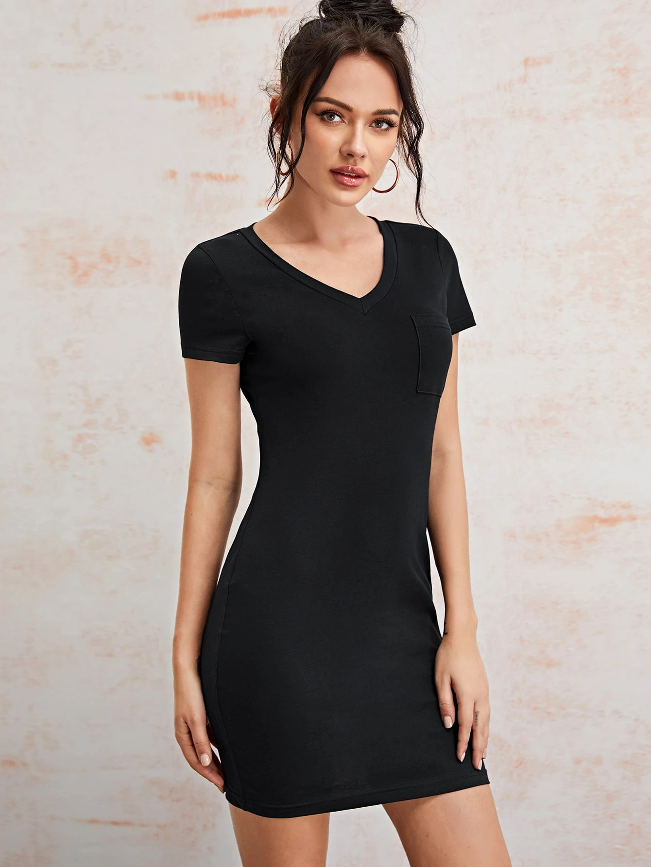 Shein black shirt dress Outlet