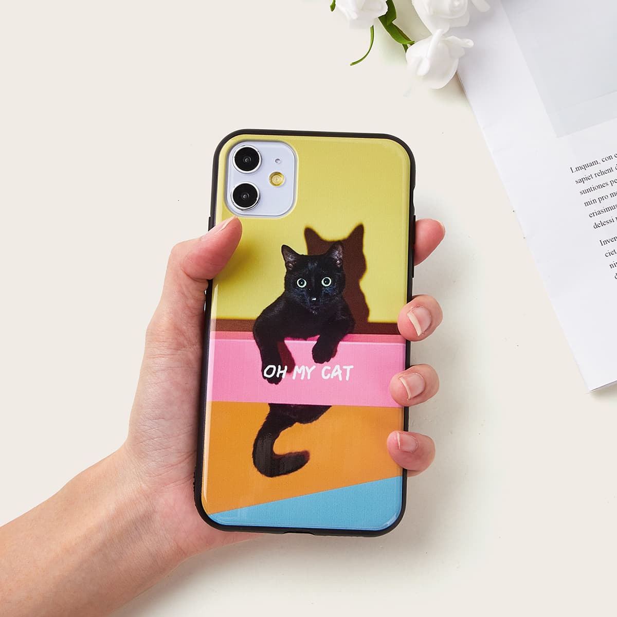 

Cat Print iPhone Case, Multicolor