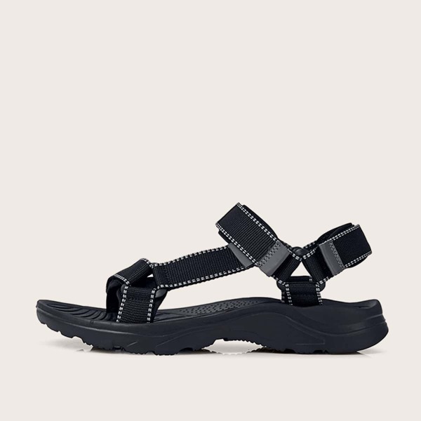 

Men Open Toe Non-slip Sandals, Black