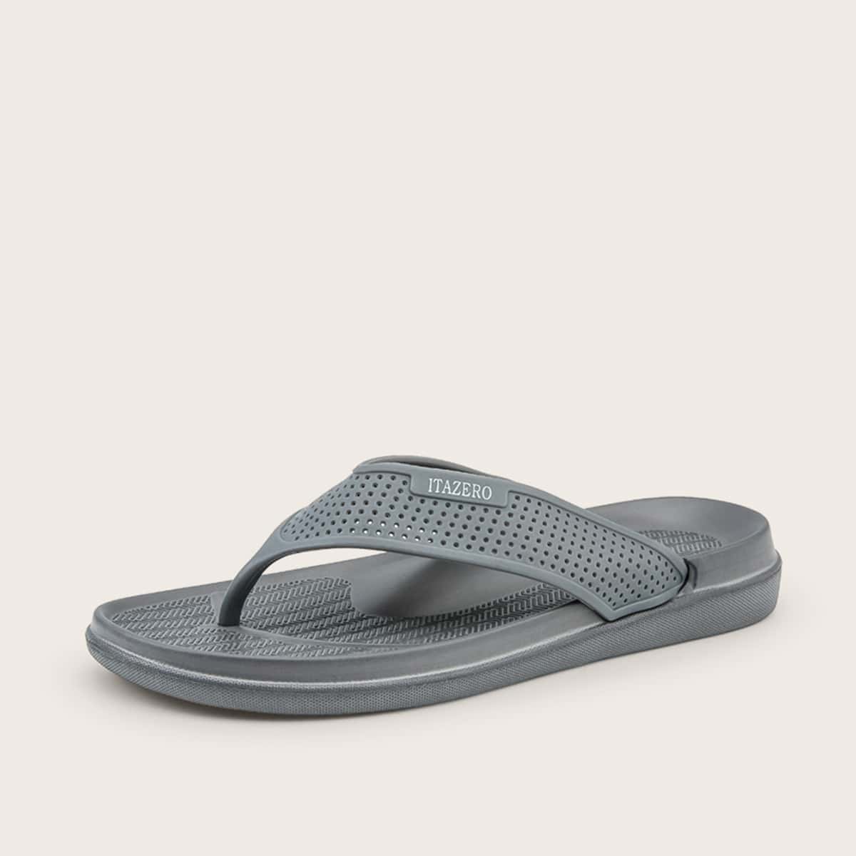 

Guys Wide Fit Flip Flops, Grey