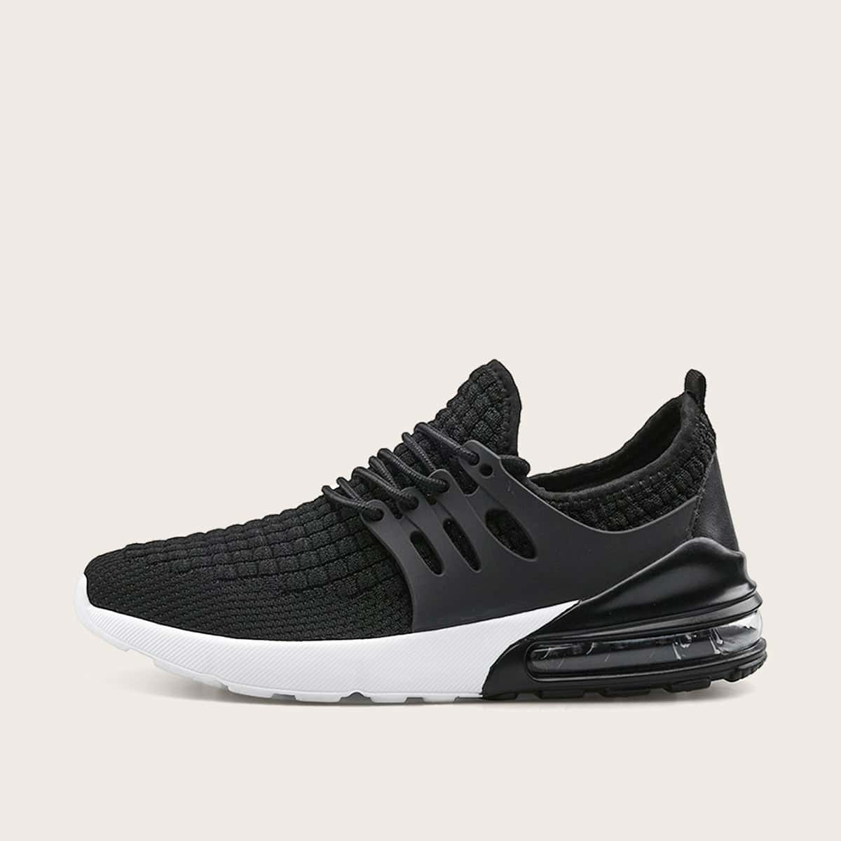 

Guys Lace-up Front Non-slip Sneakers, Black