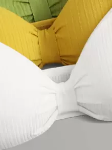 3 paquetes set de sujetador con tira ajustable unicolor - Multicolor - Ver 3