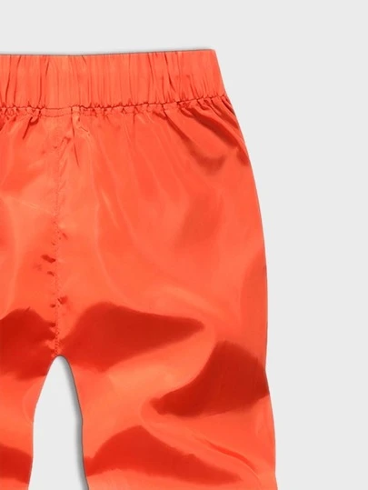 Orange drawstring shorts Clearance