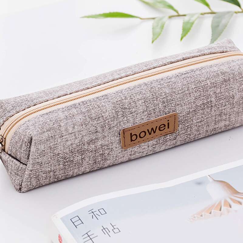 1pc Patch Decor Pen Case