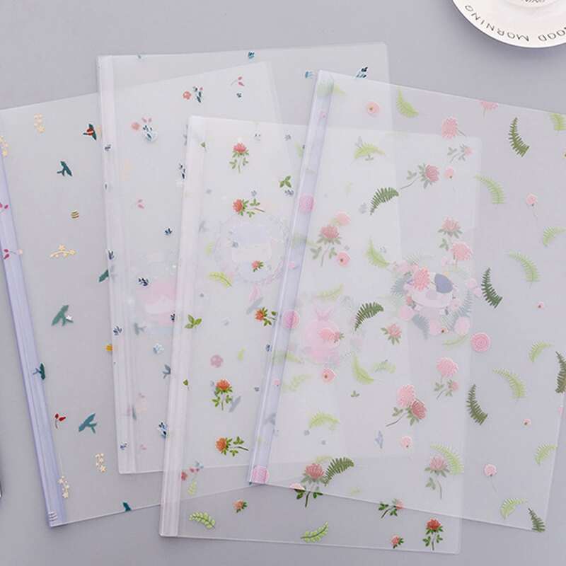 

1pc Random Calico Pattern Clear Folder