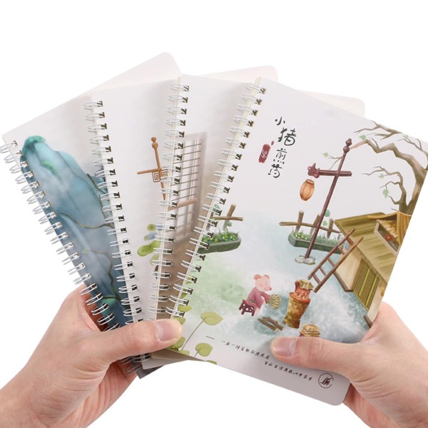 

1pc Random Cartoon Graphic Cover Notebook, Multicolor