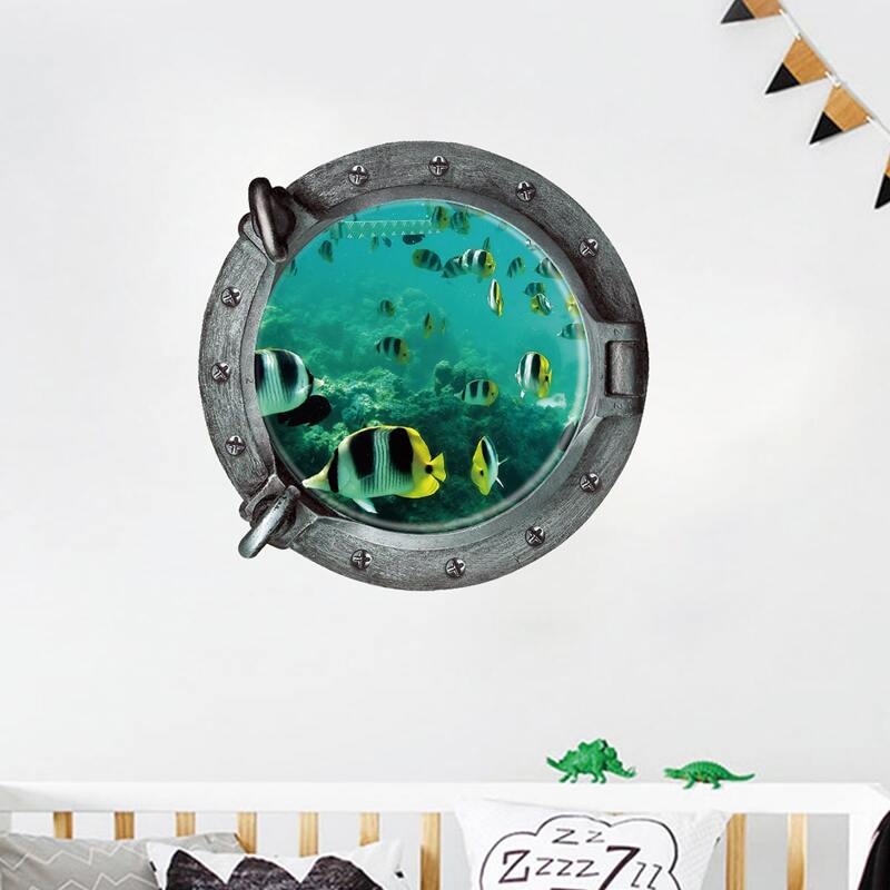

3D Fish Print Wall Sticker