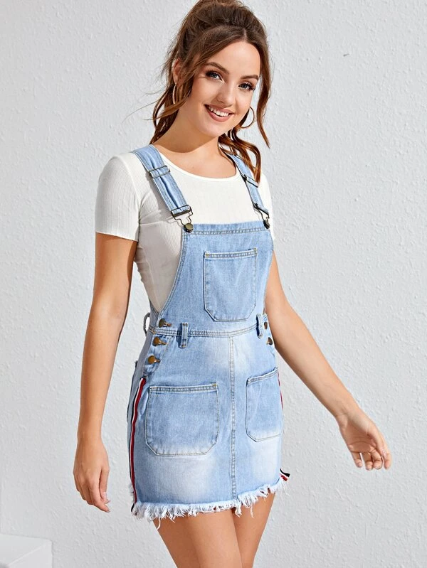 dungaree dress shein