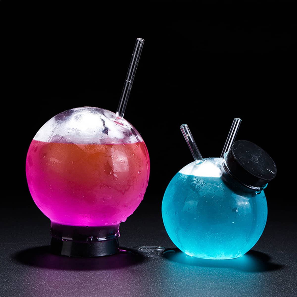 

1pc Glass Ball Straw Cup