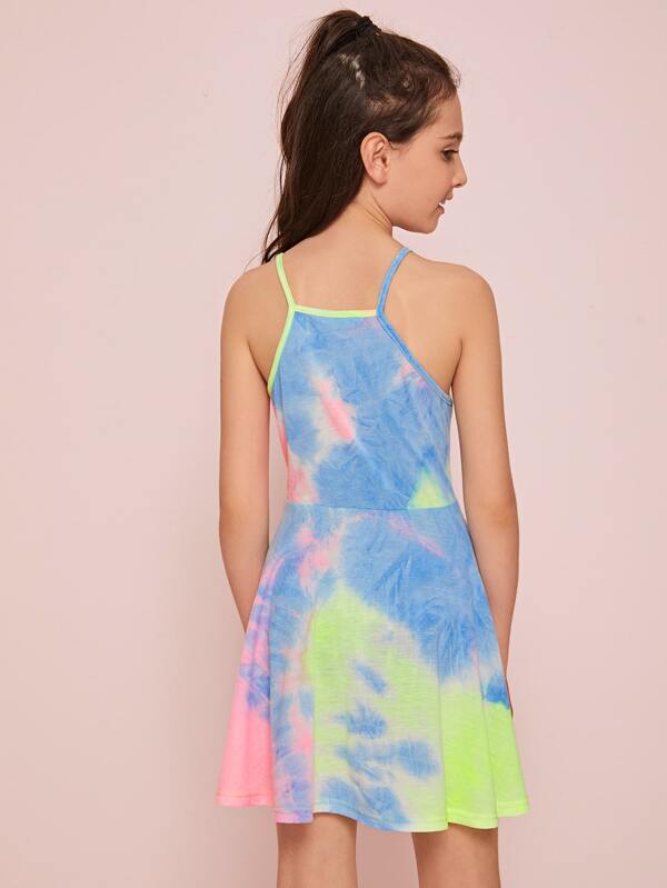 Vestidos tie dye para niñas clearance