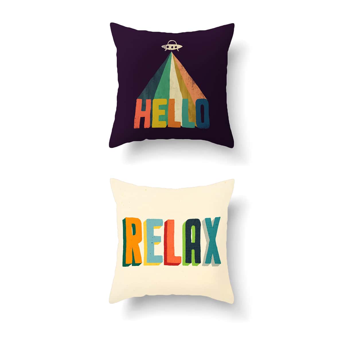 

1pc Letter Graphic Cushion Cover, Multicolor