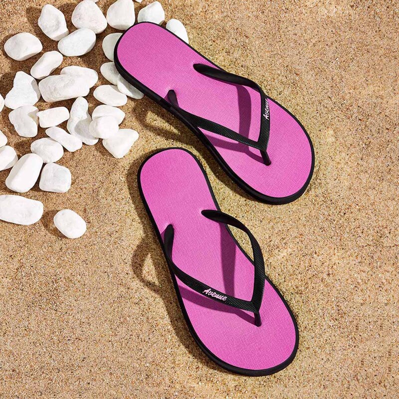 

Letter Graphic Flip Flops, Black