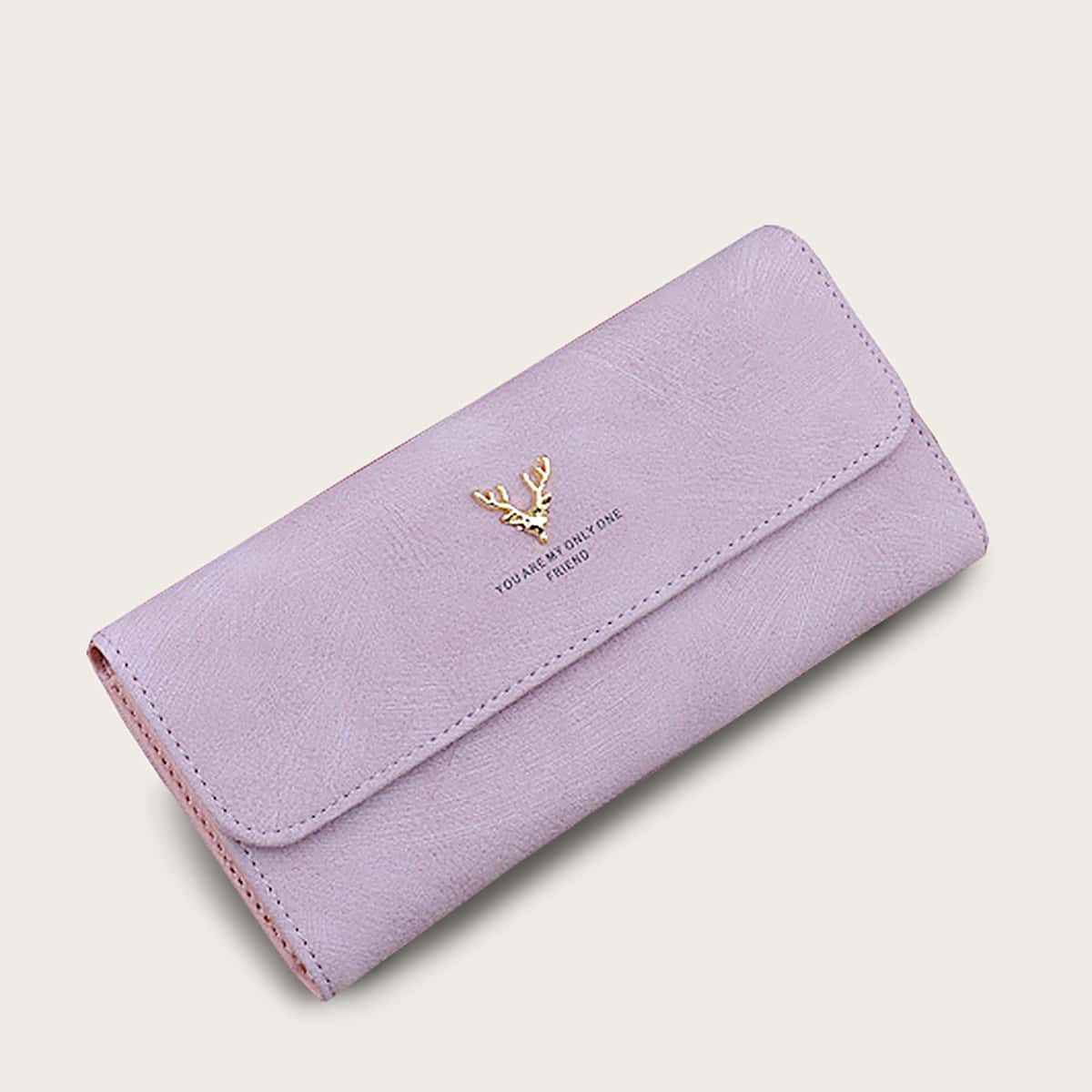 

Deer Decor Fold Over Purse, Purple