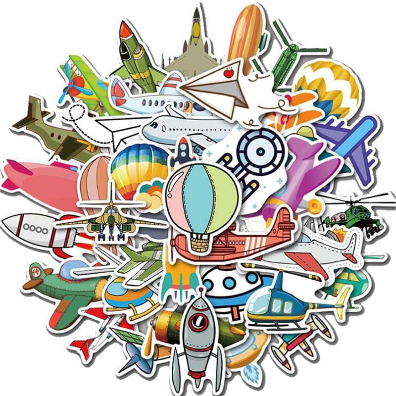

40pcs Plane Pattern Sticker