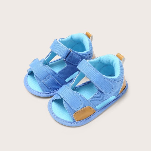 

Baby Boy Open Toe Velcro Strap Sandals, Blue