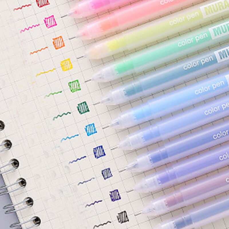 

12pcs Simple Multicolor Gel Pen