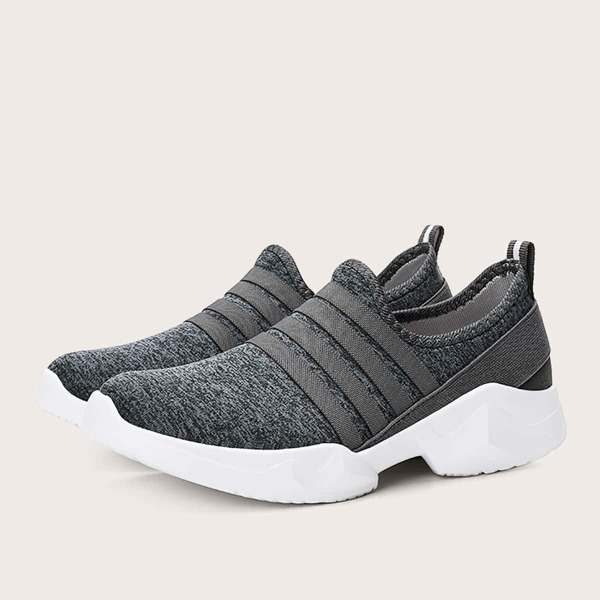

Men Wide Fit Slip On Sneakers, Grey