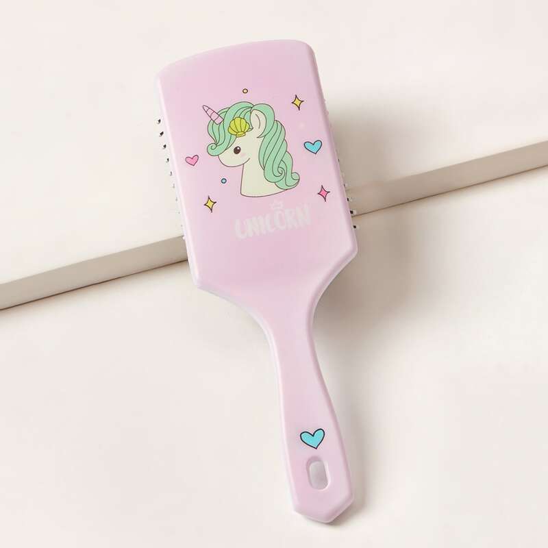 

1pc Unicorn & Letter Graphic Comb