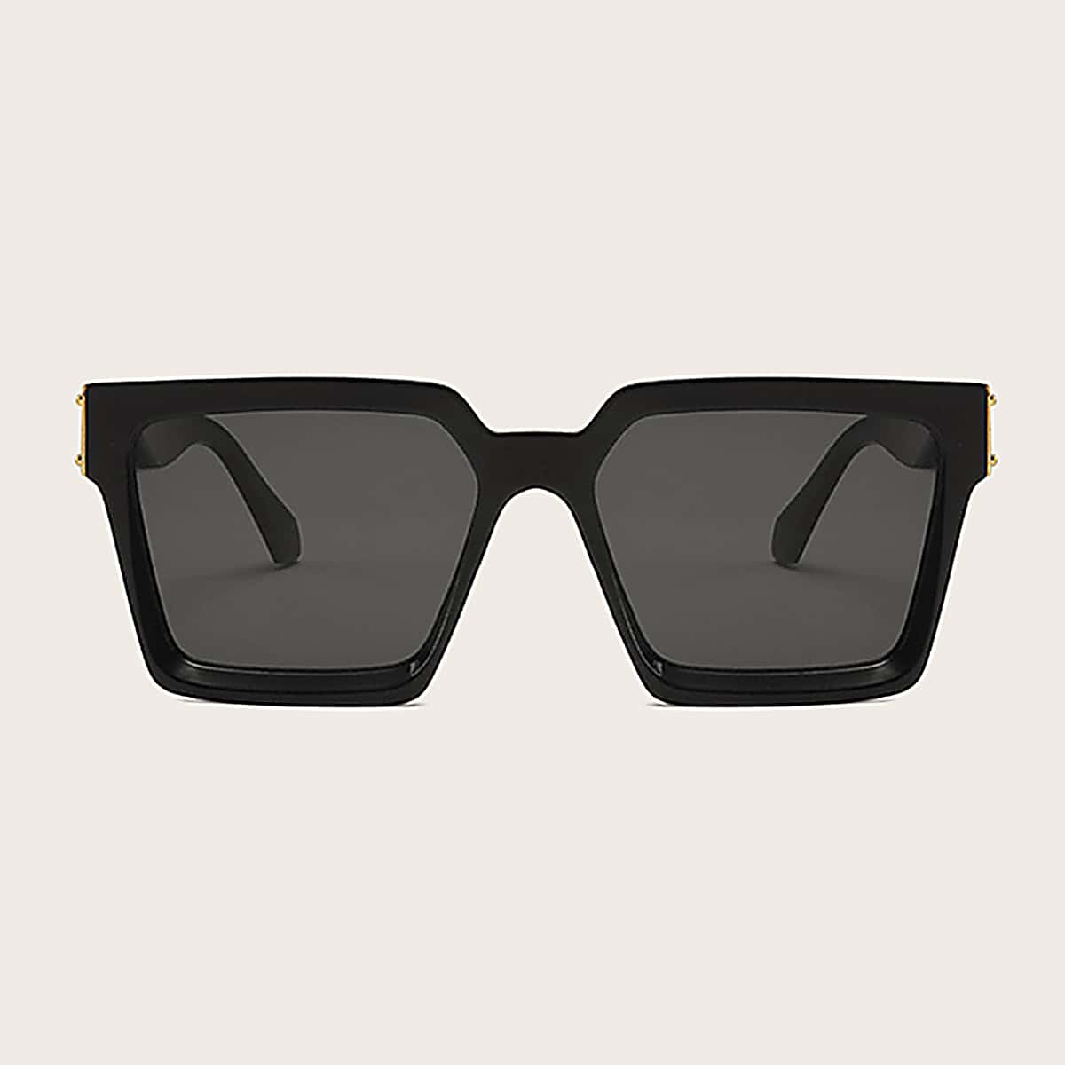 

Guys Square Frame Sunglasses, Black