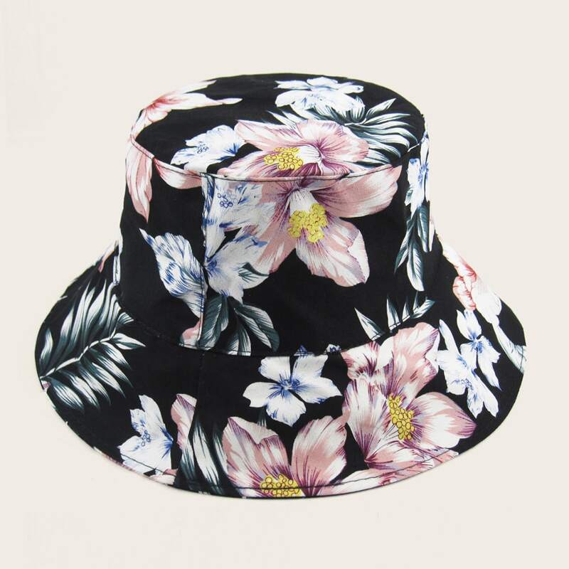 

Guys Floral Pattern Bucket Hat, Multicolor