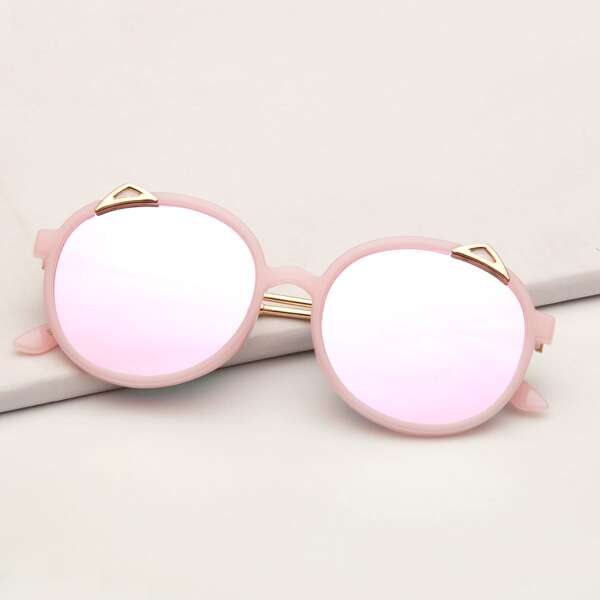 

Toddler Girls Round Acrylic Frame Sunglasses, Pink