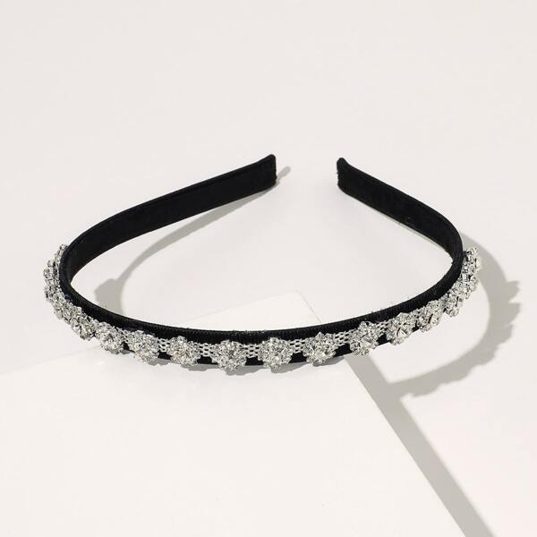

Rhinestone Decor Hair Hoop, Black