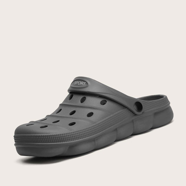 

Men Hollow Out Slingback Sandals, Black