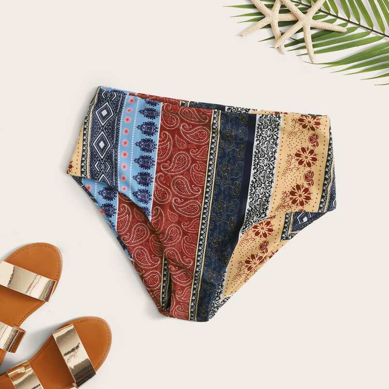 

Tribal High Waist Bikini Panty, Multicolor