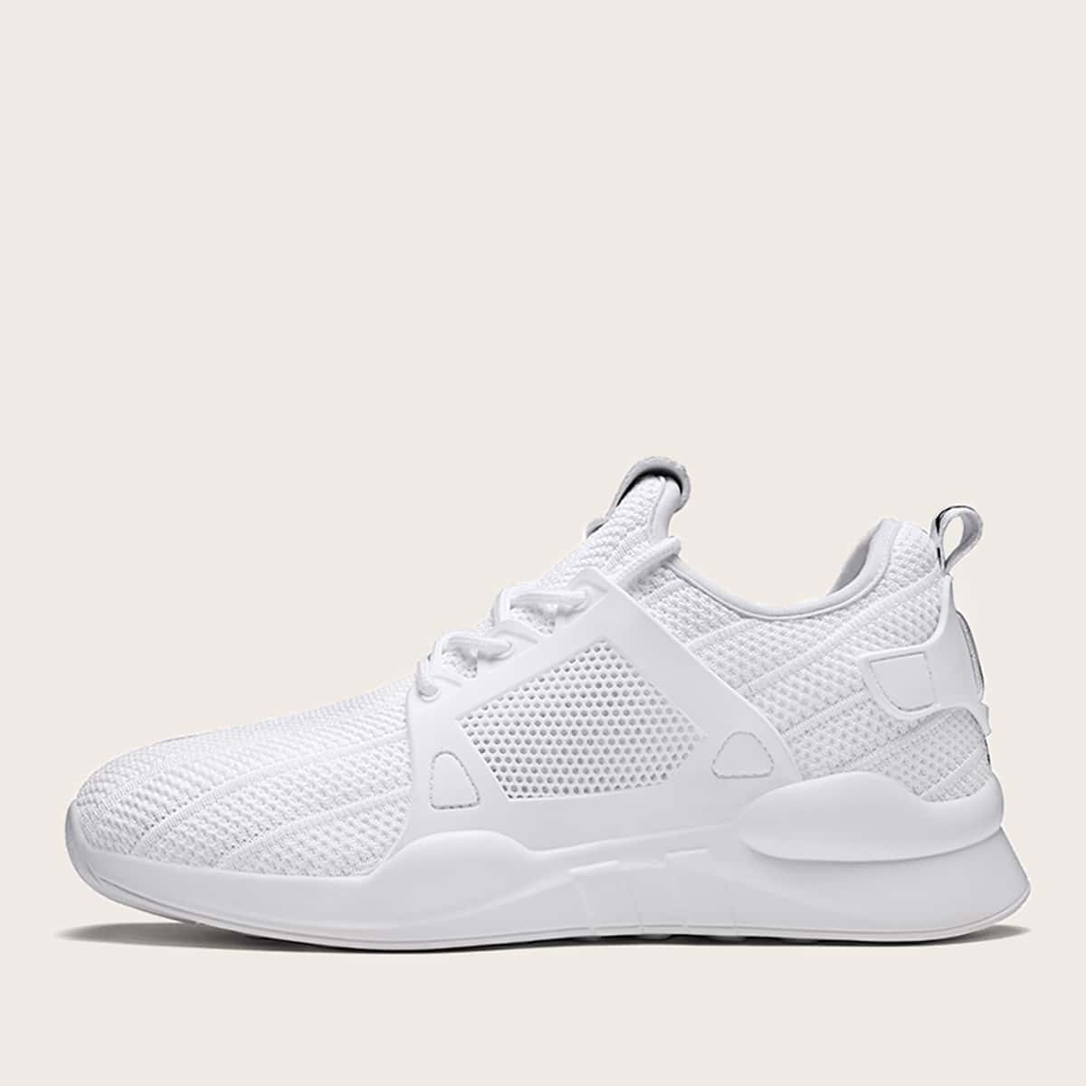 

Minimalist Lace-up Front Sneakers, White