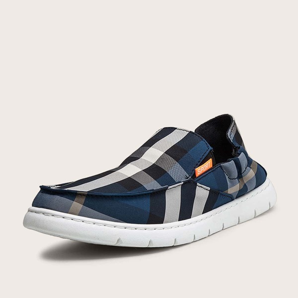 

Men Plaid Slip On Loafers, Multicolor
