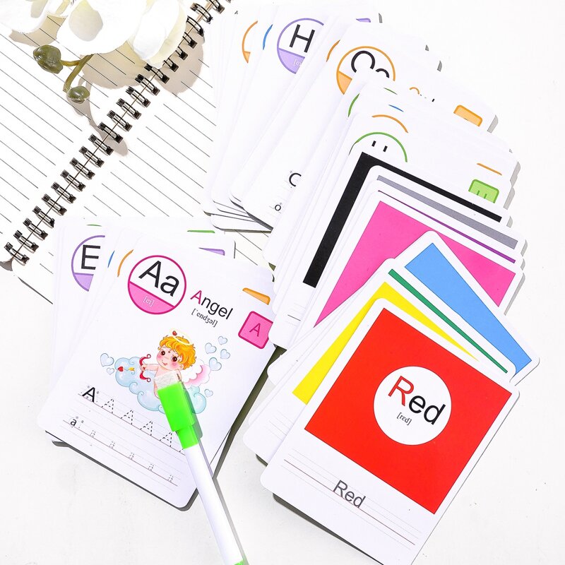 

Kids Alphabet Learning Flash Card & 1pc Pen