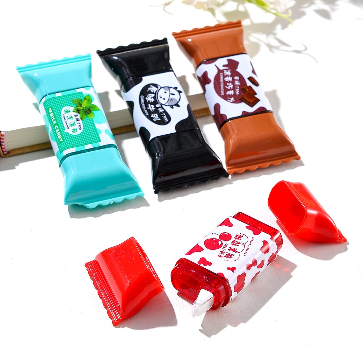 

1pc Random Candy Shaped Correction Tape, Multicolor