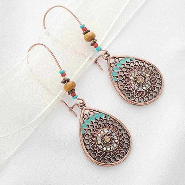 

Серьги-подвески со стразами 1 пара, Многоцветный