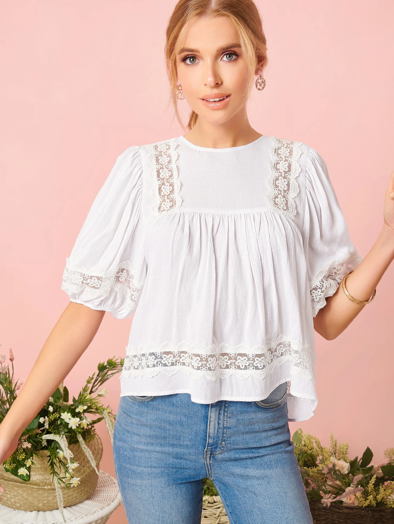 sheer babydoll top