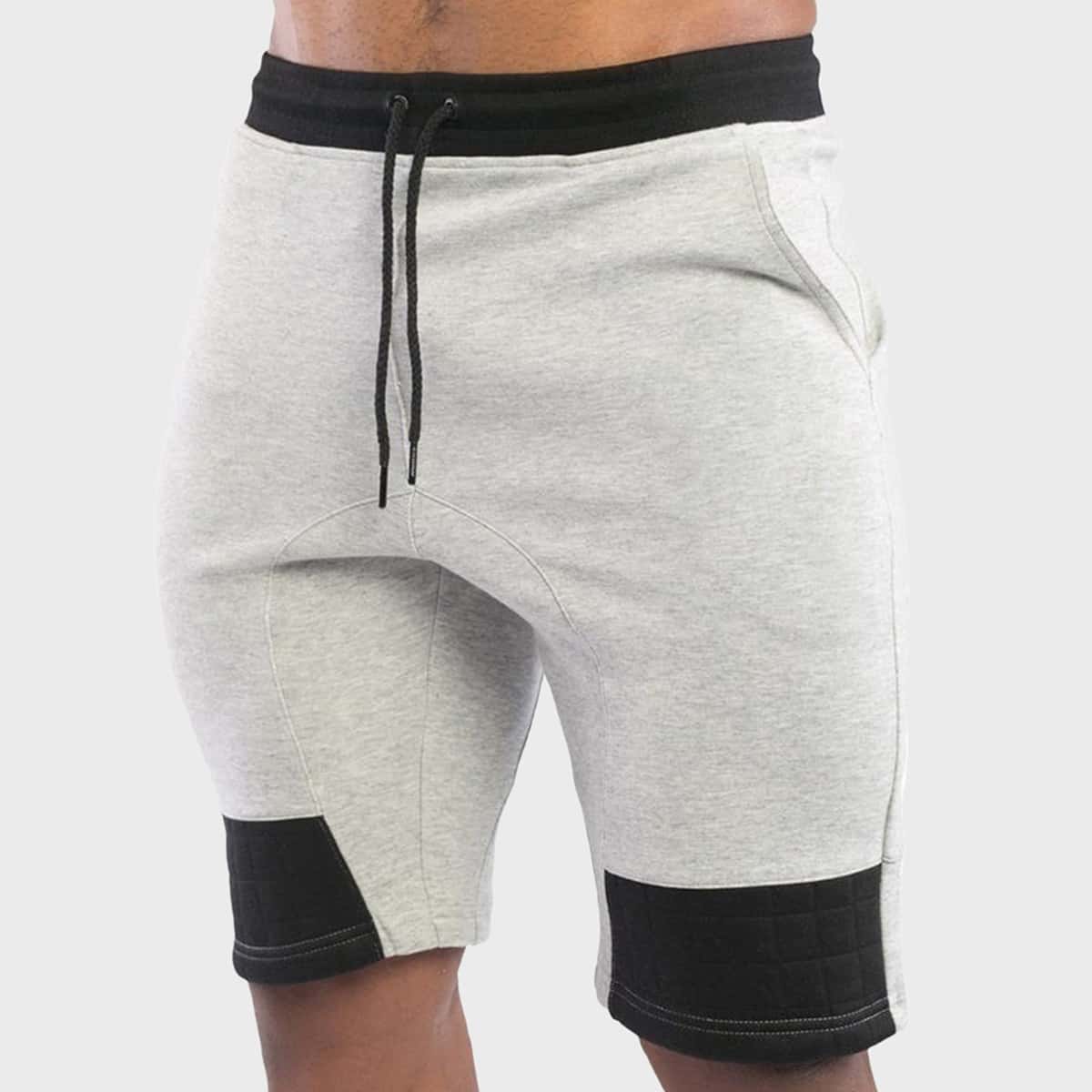 

Guys Two Tone Drawstring Shorts, Grey
