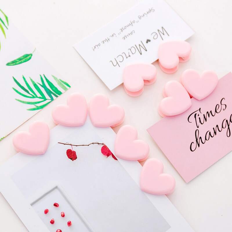 

10pcs Heart Shaped Card Clip