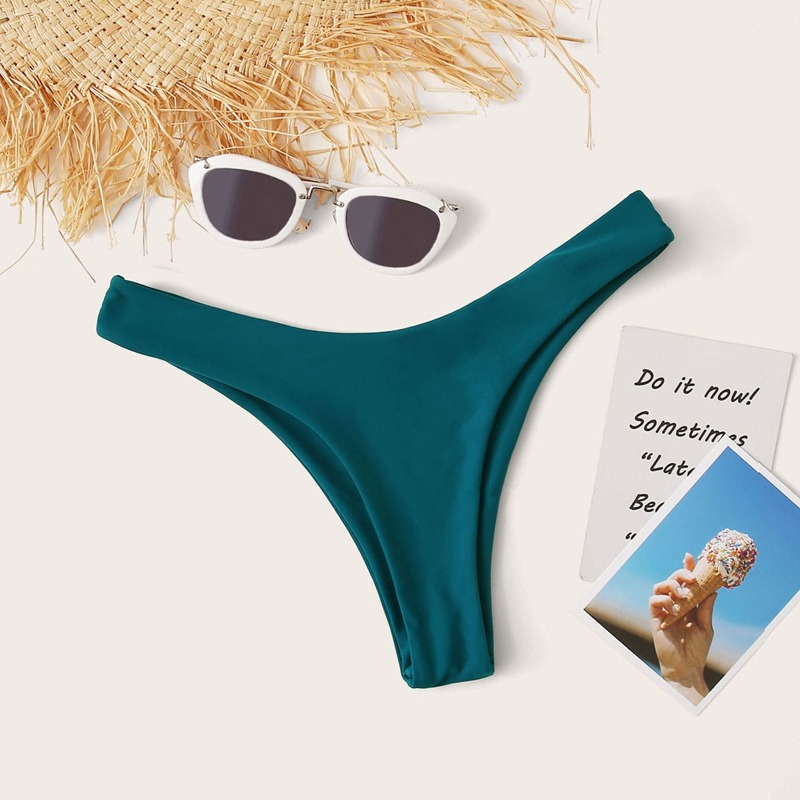

High Cut Bikini Panty, Green