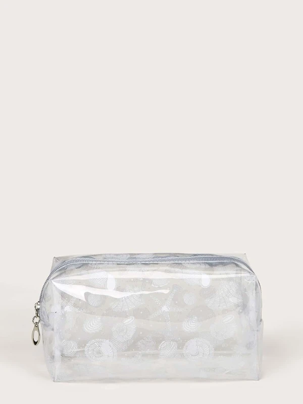 Snail Pattern Clear Makeup Bag Shein Usa Snail Pattern Clear Makeup Bag Shein Usa