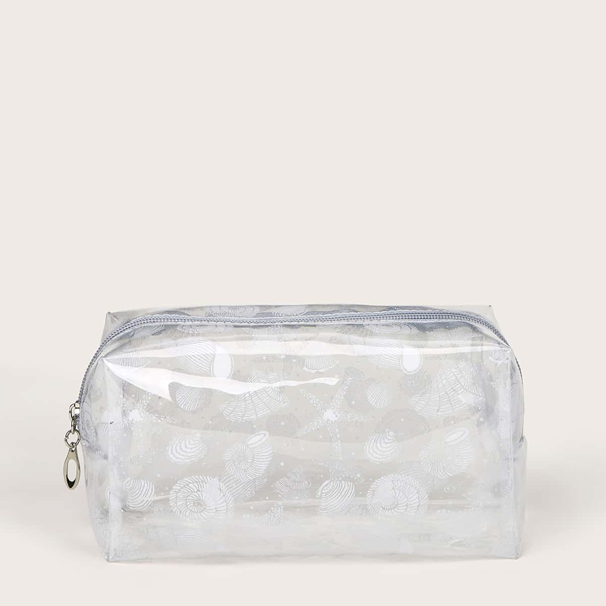 

Snail Pattern Clear Makeup Bag