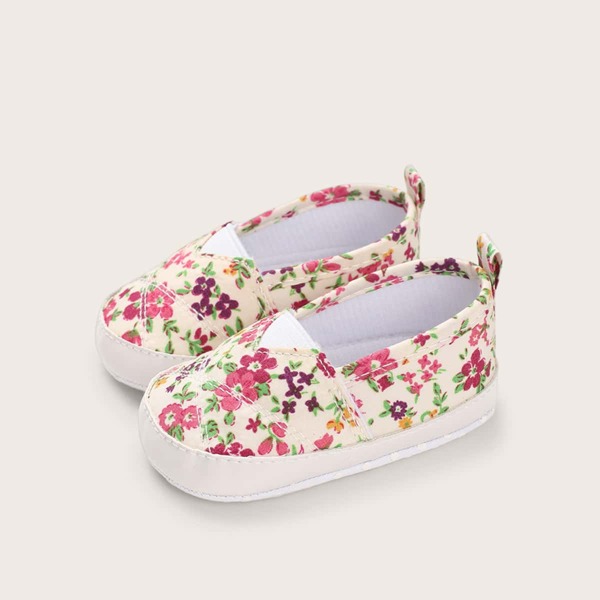 

Baby Girl Ditsy Floral Pattern Flats, Multicolor