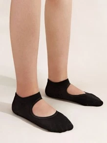 1 par Calcetines Yoga deportivos antideslizantes - Negro - Ver 2