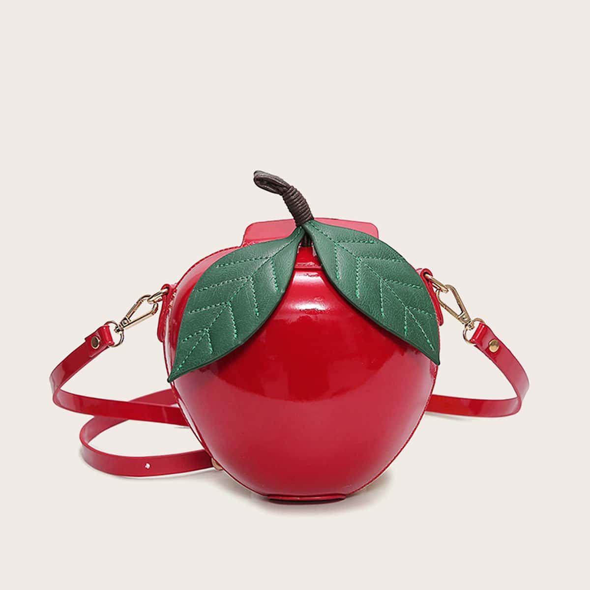 

Apple Shaped Crossbody Bag, Red