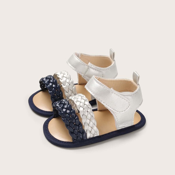 

Baby Girl Colorblock Velcro Strap Sandals, Multicolor