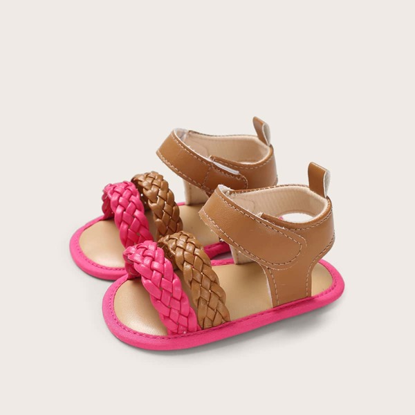 

Baby Girl Colorblock Velcro Strap Sandals, Multicolor